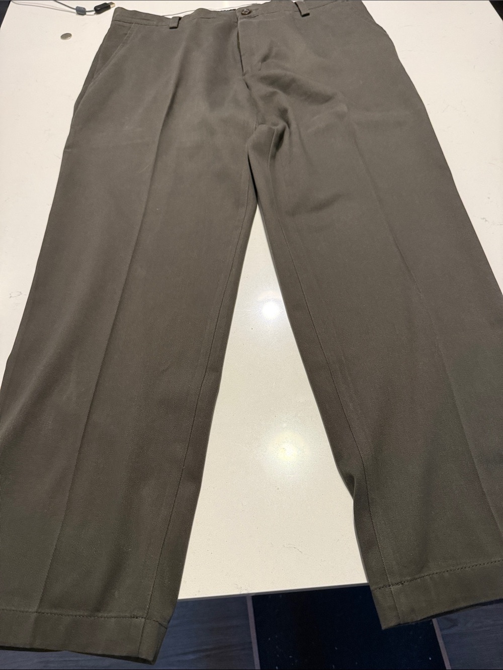 Dockers Classic Fit Pants in Olive - Picture 3 of 5
